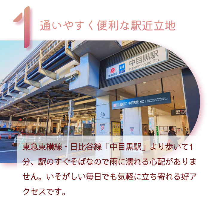 1 通いやすく便利な駅近立地