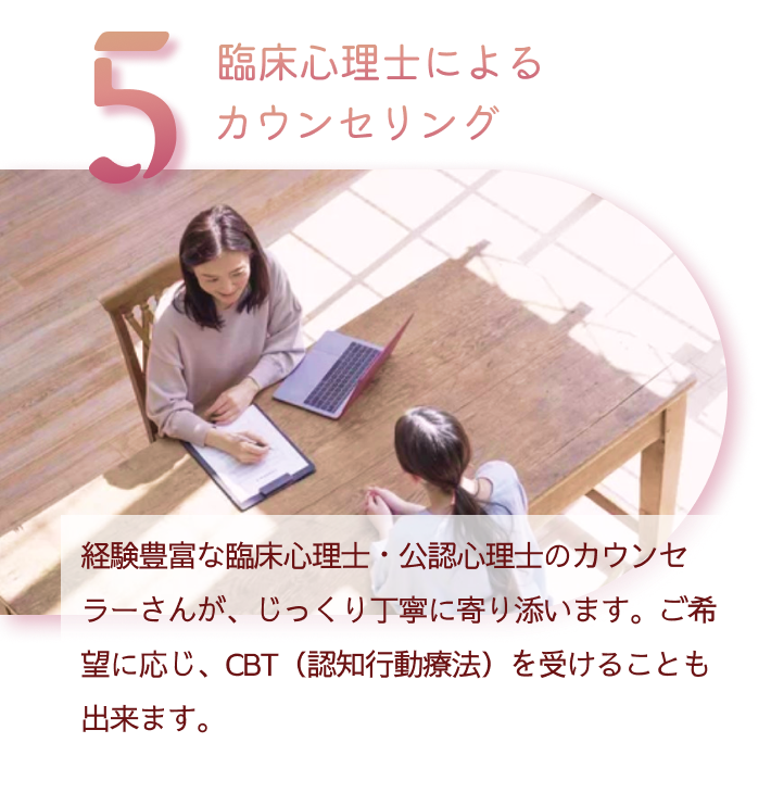 5 臨床心理士によるカウンセリング
